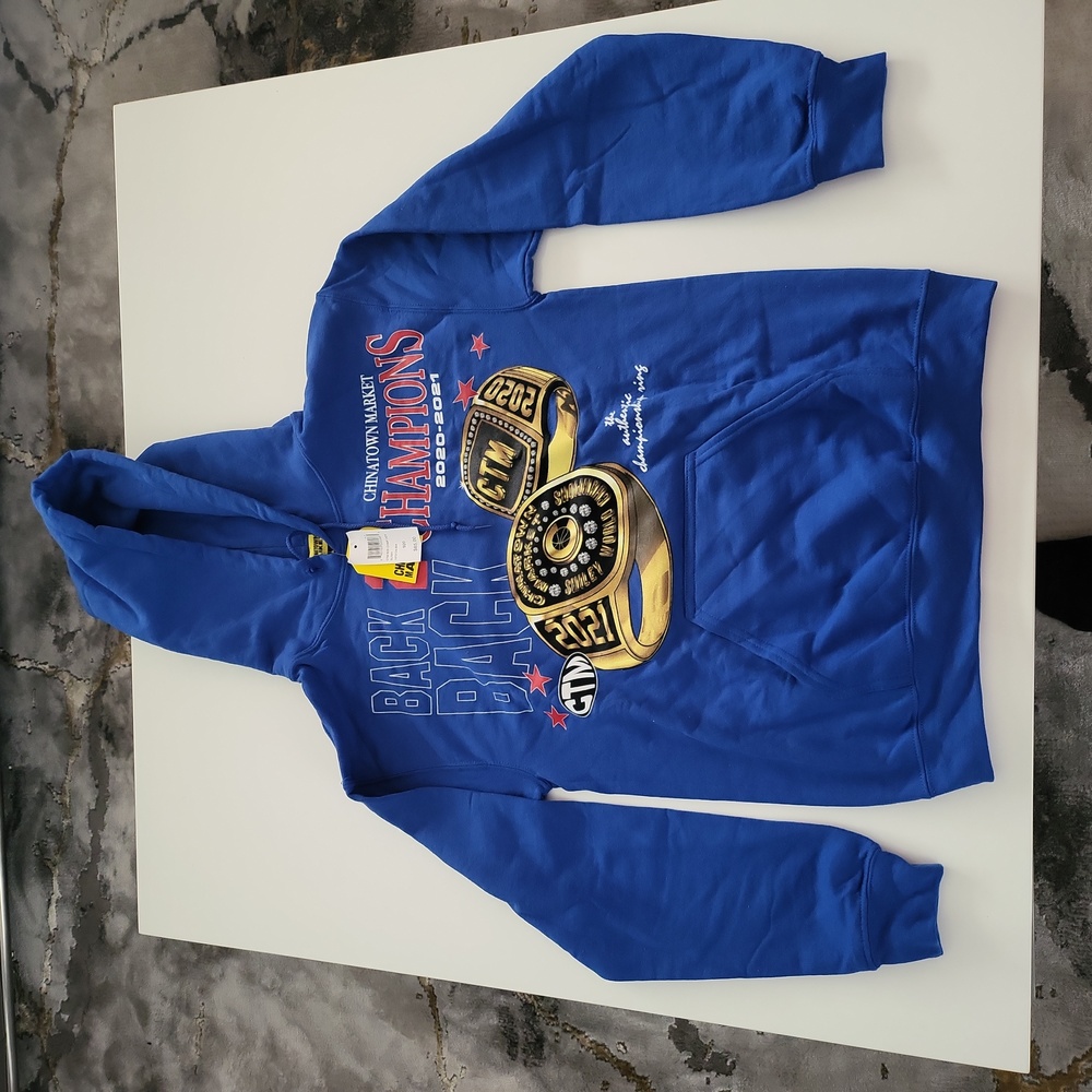 Chinatown Market Men's Size S B2B Champs Hoodie Blue